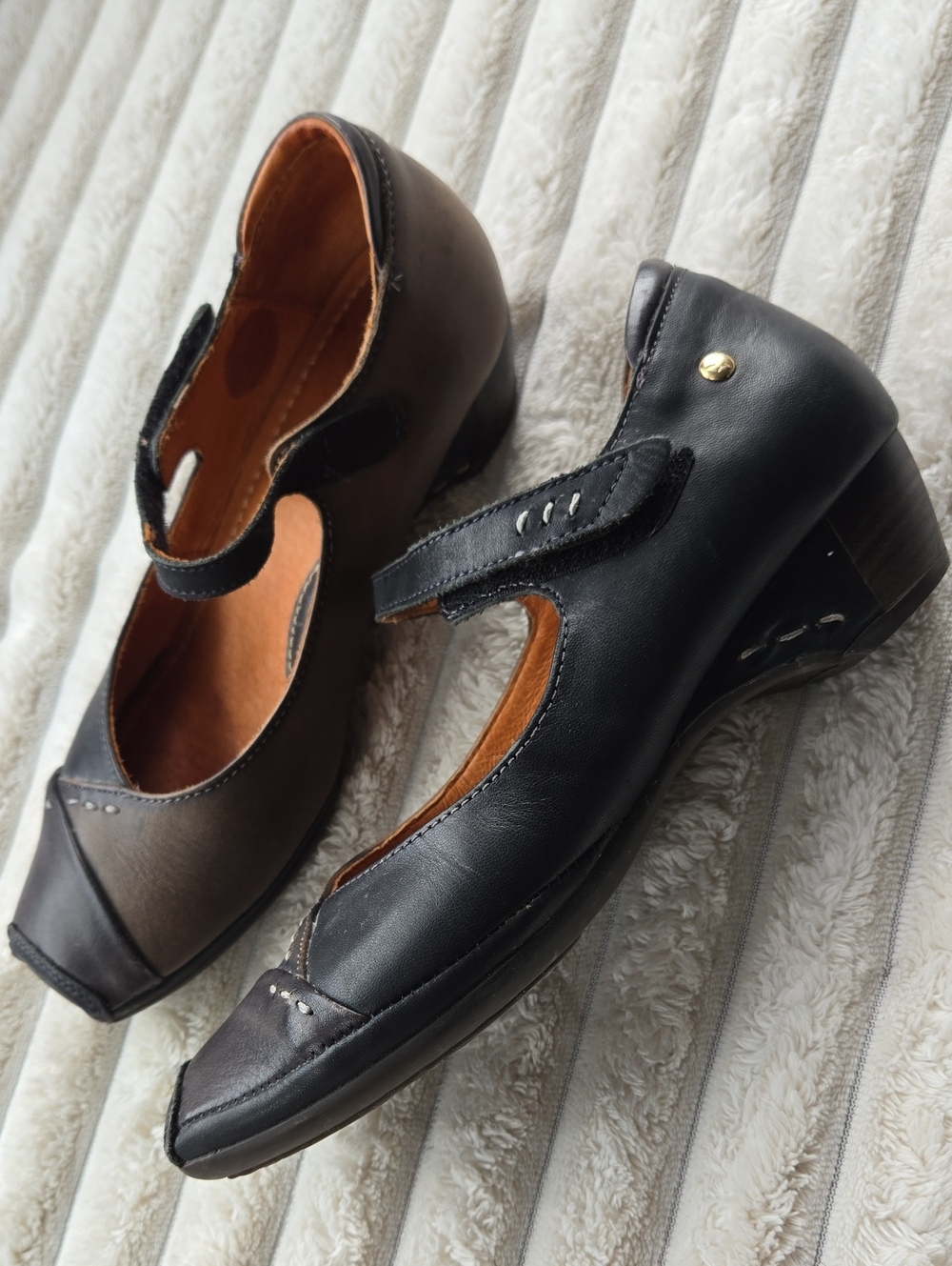 Pikolinos Gandia Cute Color-Mix Leather All-Day Kitten Heel MaryJane EU 36
